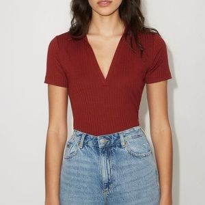 Dynamite- Finn Short Sleeve Ribbed Polo